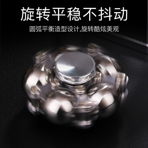 Cogito I Dream Fidget Spinner Inception Space Finger Spin Decompression Toy Decompression Artifact Finger Spiral Leaker Model Silver White Second Generation Ferris Wheel