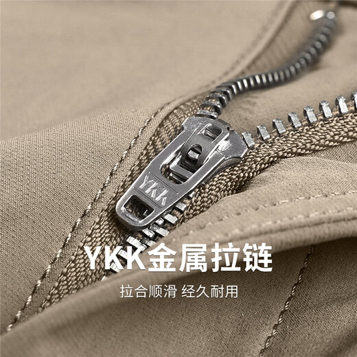 
Dancing with the wolf [Worry-saving pants] Four-defense casual trousers 2025 summer new style easy-to-maintain stretchy men's breathable trousers 4011 Khaki 701 33