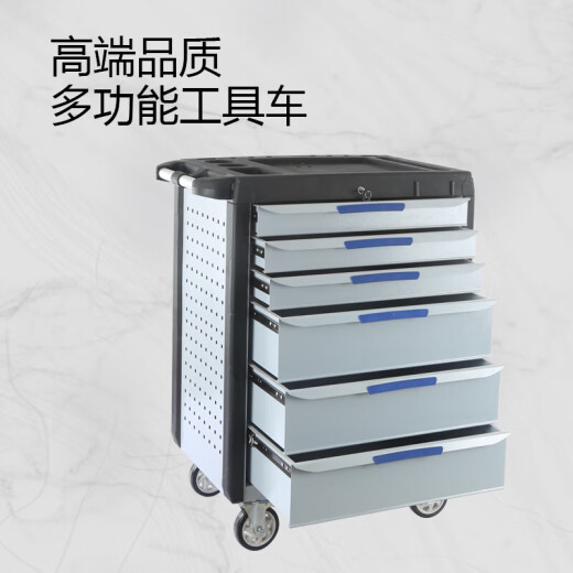 Renjuyi Huili multi-functional 9-layer drawer tool cart car repair tool cart workshop hardware tool box mobile 5-drawer tool cart