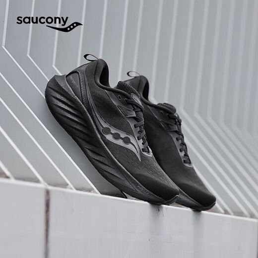Saucony Peng Yuyan's same style Saucony TRIUMPH Victory 22SE men's running shoes, cushioning and comfortable sports, black 42