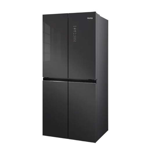 HOMA 430 Liter Cross-Double-Tür Viertürer Haushaltskühlschrank 99,99% Sterilisation und Geruch sauber erster Ebene intelligente Dual-Frequenz-Umwandlung BCD_430WDG/ B (x) Xingshuo Gray 795x692x1800