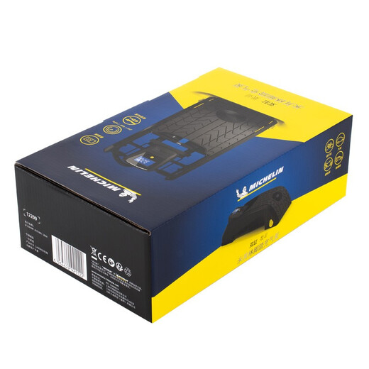 
Michelin (MICHELIN) tire pressure meter display multi-functional vehicle inflatable pump, tire inflatable pump for automobile, foot pedal double cylinder vehicle inflatable pump 12209