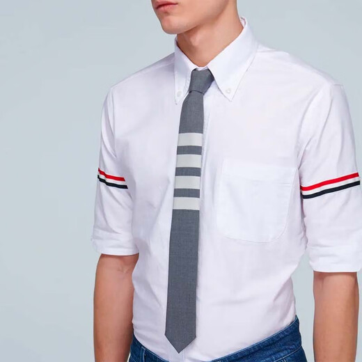 汤姆 布朗（THOM BROWNE） 男士 4-bar羊毛领带 P00440795 灰色 均码