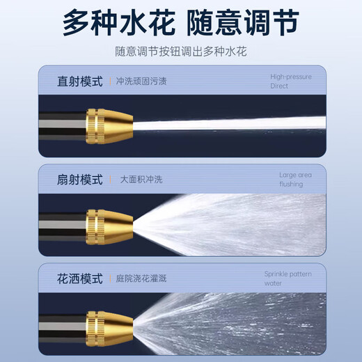 Huiduoduo car wash water gun high-pressure household water spray belt telescopic water pipe flushing yard hose artifact water pump connected to the faucet