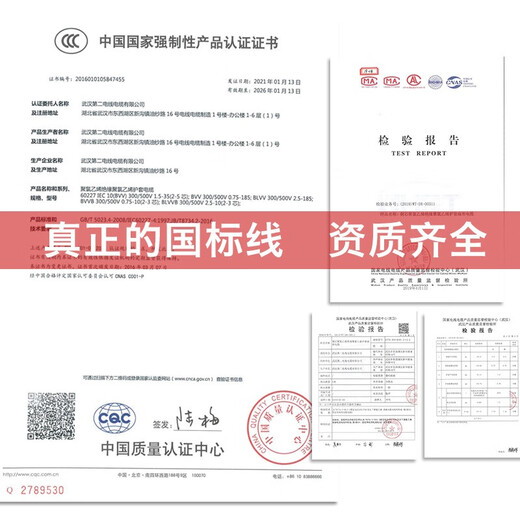 Feihe Wuhan No. 2 Factory national standard wire pure copper core wire square double-core copper wire BVVB sheathed wire two-core parallel wire 2-core BVVB2*2.5 square 10 meters