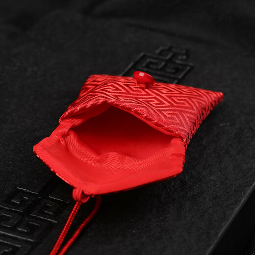 Tang Huisser-free hand-embroidered diy peace charm bag waterproof peace blessing bag empty bag amulet protective cover portable hanging neck blessing bag hanging neck style (empty bag)