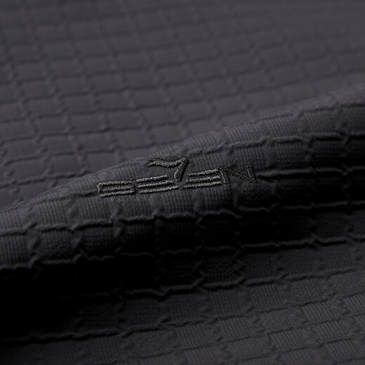 Qipai stand collar jacket men's spring and summer new casual dad jacket plaid jacquard 1JK70190 black L (175)