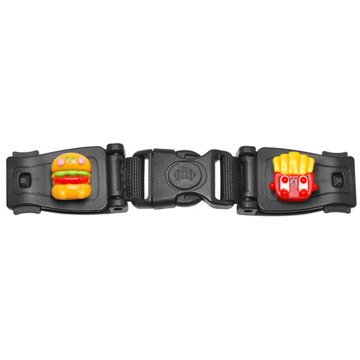 Dingbeqi Coche Accesorios de Asiento de Seguridad de Dibujos Animados para niños Soporte de Bloqueo Hebilla de Seguridad Hebilla de Pecho de bebé Cinturón de Seguridad antiestrangulamiento Hebilla de Bloqueo Negra Hamburguesa