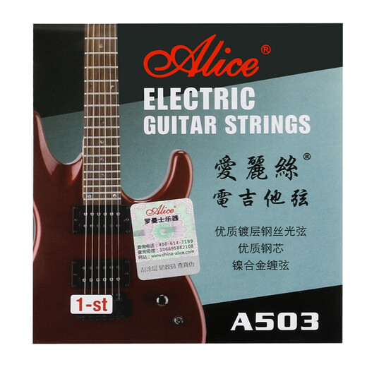 Alice E-Gitarrenschnur Set 6 Electronic Guitar String Set [für Anfänger empfohlen] E-Gitarre 1-6 String-Set