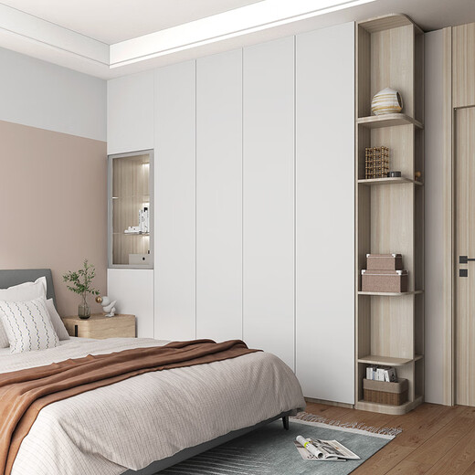 Sophia's wardrobe is customized for the entire house. The master bedroom's large wardrobe is a corner storage cabinet. The TV cabinet is combined with the entrance shoe cabinet. Package price (membership fee)