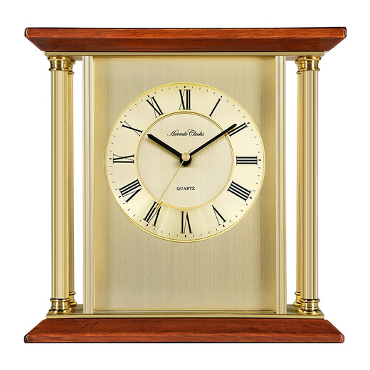 Hermle Clocks赫姆勒时钟北欧现代复古卧室座钟客厅办公室台钟高档报时石英坐钟 QT203-21003