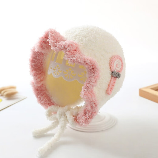 Benassy Baby Hut Herbst und Winter Baby Girl Prinzessin Style Winter verdickter Wollgestricker Ohrschutz koreanische Version Wolle Hut mx829-rot 6 Monate 2 Jahre alt (44-49 cm)