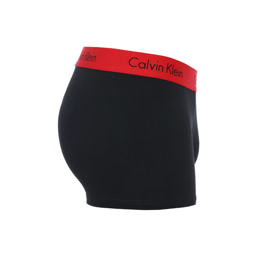 CALVIN KLEIN CK Men's Boxer Panties Set 2 Packs Gift For Boyfriend NB1463A Black Red Edge XL