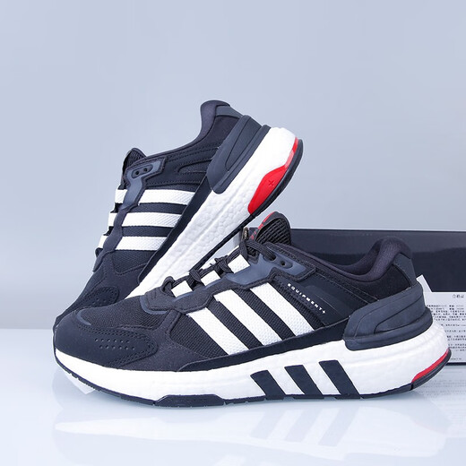 阿迪达斯 （adidas）EQUIPMENT+ BOOST男子缓震舒适透气运动休闲跑步鞋H02759 经典黑白/GX6630 40.5 (250mm)