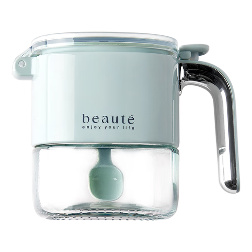 YOUQIN seasoning box home kitchen high-end light luxury salt shaker seasoning bottle set combination storage box sealed seasoning jar lava ash-400ml three pack