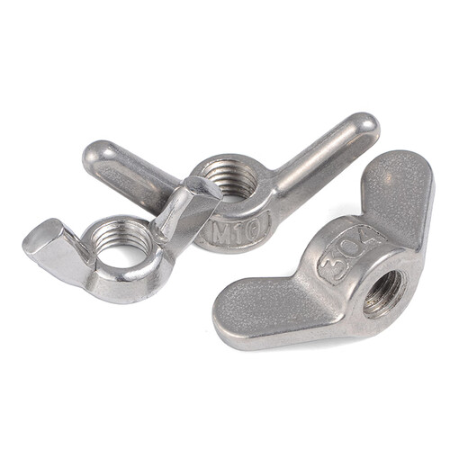Jinggong 304 stainless steel claw nut, butterfly nut, butterfly hand nut, Yuanbao nut M6 (Yuanbao/5 pieces)