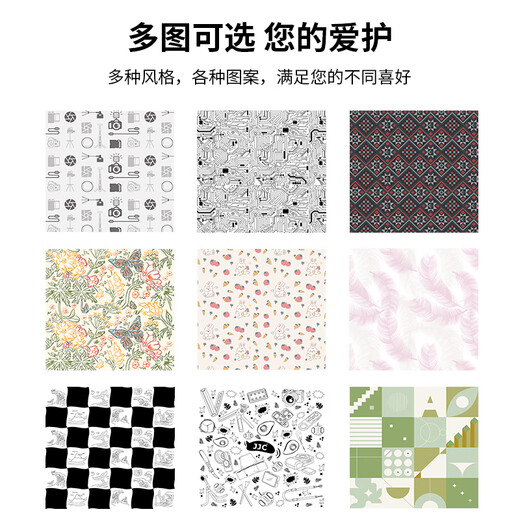 JJC Camera Folding Cloth 50x50cm Magic Sticker P-person Cosmetic Bag SLR Lens Mirrorless Notebook iPad Travel Storage Liner Cleaning Switch Wrapping Cloth Accessory Elements (50x50cm)