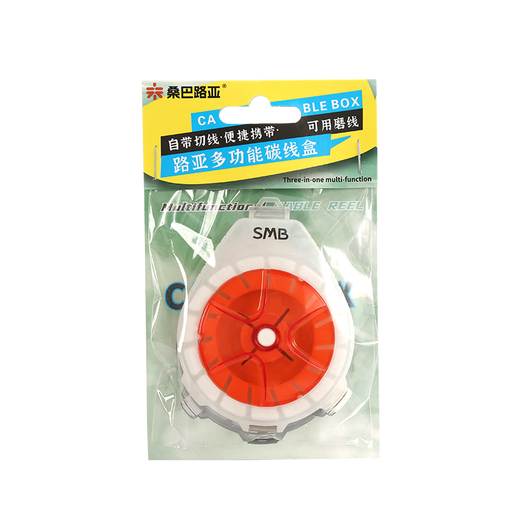 Samba Lua carbon wire storage box multi-functional winding box wire winding box storage anti-reversal can be cut and cut Samba carbon wire box Lake Green single