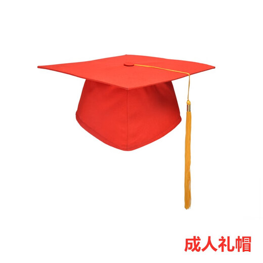 雪澈18岁成人礼帽定制学士帽毕业典礼帽学位帽硕士帽博士帽成人礼帽子 升级塑料板-学士帽 可调节
