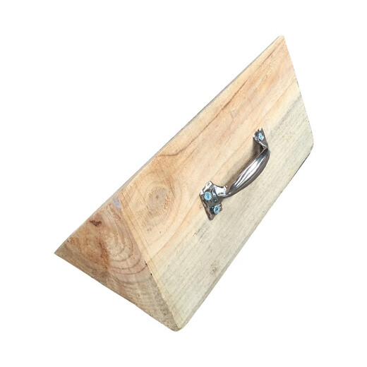 Car triangular wood solid wood anti-skid stopper tire positioner parking wood large truck triangular wood pad wood car stopper 25*25*15cm (for medium and large trucks)