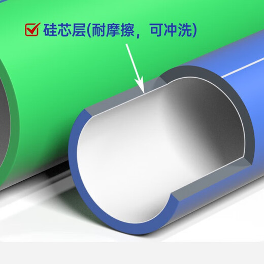 MDUGhdpe silicon core tube optical cable protection tube threading tube pe silicon core tube highway optical fiber communication tube 40