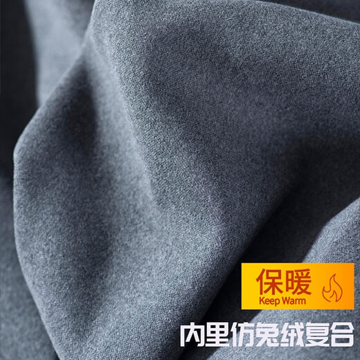 Langsha sweatpants for men and women in autumn and winter plus velvet casual straight sweatpants 2022 new fashion windproof pants for women - black (thin velvet) XXL