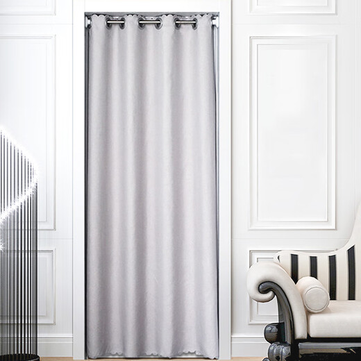 DIYIN Fabric Door Curtain Partition Curtain No Punching Home Bedroom Blackout Air Conditioning Windshield Fitting Room Kitchen Bathroom Curtain Customized Link Single Shot Not Delivered