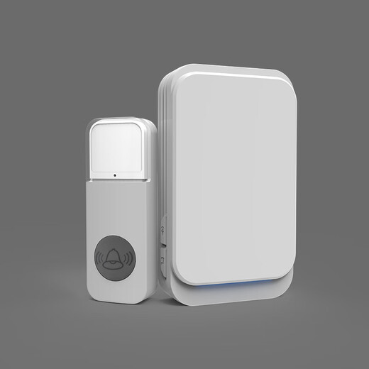 岡祈（GANGQI）电池款门铃无线家用电子迎宾器无需插电远距离老人呼叫门铃一拖一