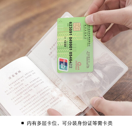 Moran Noel Passabdeckung Passport Schutzhülle Transparent eingedickte Passabdeckung Reisepassabdeckung Passzertifikat Pack 5 Packs transparent
