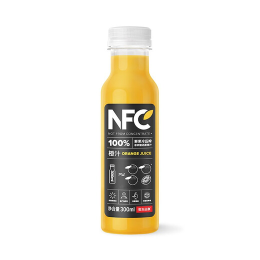 Nongfu Spring 100% nfc NFC juice orange juice apple mango juice 300ml mixed flavor juice fresh fruit cold pressed beverage Xinjiang apple juice 300ml*24 bottles