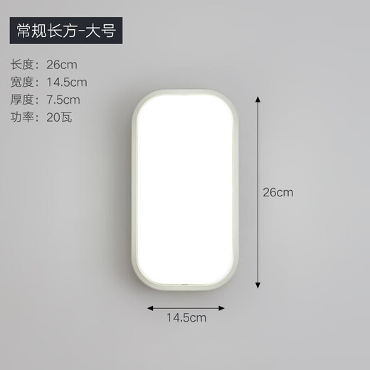 Spolan LED moisture-proof lamp dust-proof and waterproof lamp ceiling lamp kitchen and bathroom wall lamp bathroom outdoor three-proof lamp ceiling lamp round small-15w white light 1W