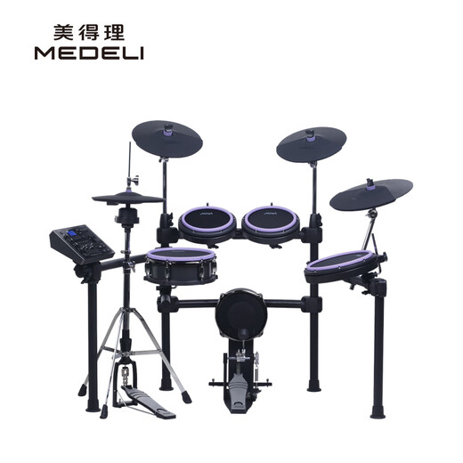 MEDELI (MEDELI) Magic Shark Electronic Drum MZ726 MZ79 New Product Professional Playing Drum Practice General Smart Drum 5 Drum 4 Cymbals MZ726 Moon Dream Zi [Give Star Diamond Vinyl Ring]