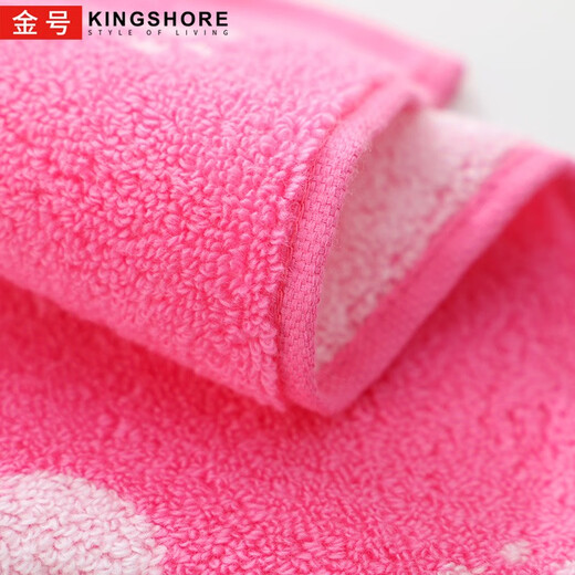 Gold number pure cotton cartoon couple children's household adult face washcloth kindergarten face washcloth lanyard square towel sweat-proof towel soft and absorbent 36*33CM (blue, red and yellow) 3 pack