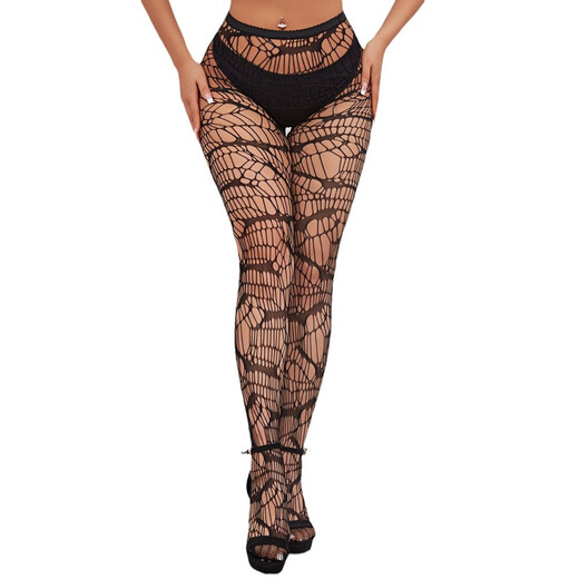 Love Night Stand Xiao Night Halloween New Product Spot European and American Jacquard Bat Net Stockings Bat Net Stockings Jacquard Fishing Net Stockings 6187 One Size (White Card + Opp)