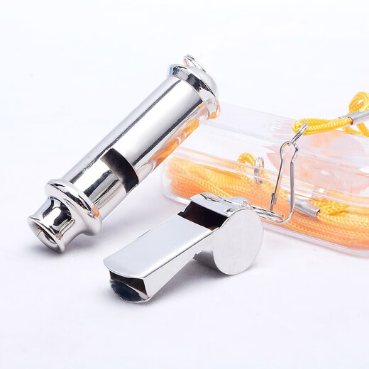 Tactics Nation Metal Emergency Rescue Survival Whistle Stainless Steel Whistle Long Barrel High Frequency Whistle