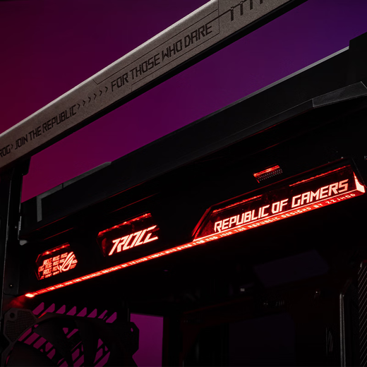 华硕（ASUS）ROG GR701创世神 白色机箱吹雪 EVA系列定制 UV喷绘改色全塔主题定制机箱 翻毛皮定制ARGB全套灯板 黑色创世神+灰翻毛皮+黑色镭射灯板