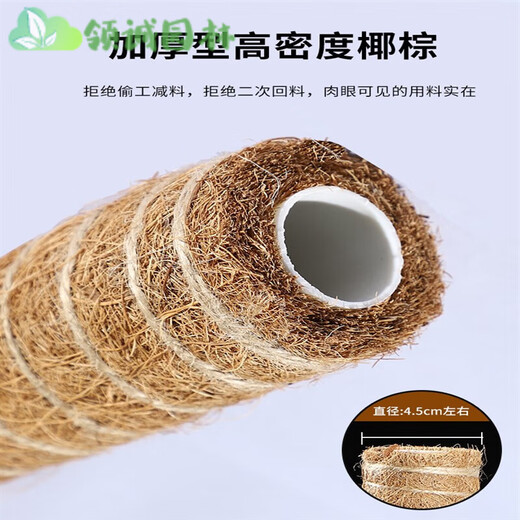 
Monstera support pole green basket climbing column coconut palm stick green ivy fixing frame plant climbing flower frame palm column coconut shredded 100cm long coconut palm column * 1 + strap