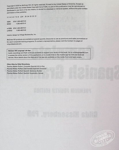 预售 Practice Makes Perfect Complete Spanish Grammar