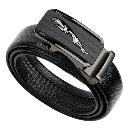 Half cigarette belt for men wear-resistant leather automatic buckle belt for men Korean style casual middle-aged young business leather belt for gift