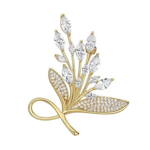 Marco Bizzarri high-end brand brooch, flower brooch, high-end feminine corsage for women, anti-exposure pin, suit accessories for women, Valentine's Day gift for girlfriend, wife's birthday gift
