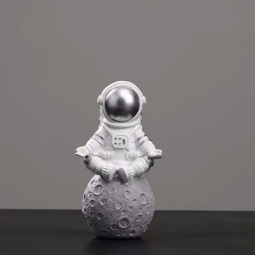Baiyuan Astronaut Ornamente Süßes Modell kleiner Raumleute Home Wohnzimmer Desktop Dekoration Ornamente Geburtstagsgeschenkset Golden