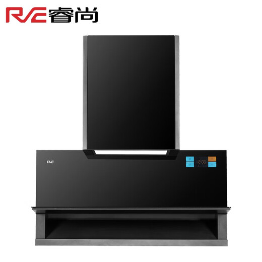 Ruishang range hood L681A ultra-thin low-absorbent large screen touch voice broadcast automatic cleaning range hood smoke blocking plate integrated storage L681A