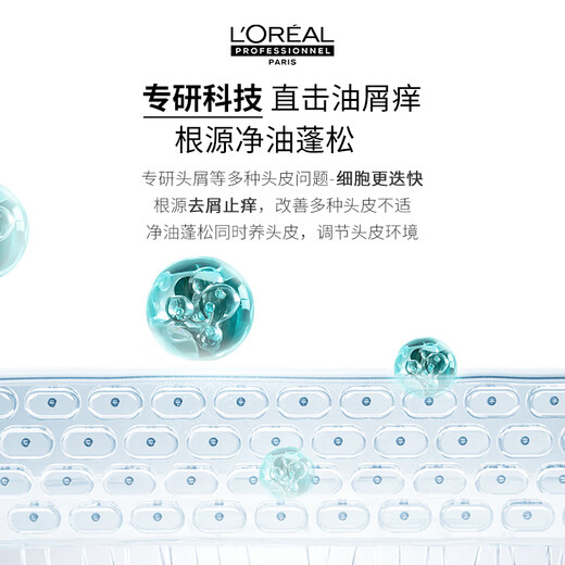 L'Oreal PRO [Xiao Zhan recommends] scalp specializing in anti-dandruff purification ultra-clean sky bottle shampoo 500ml