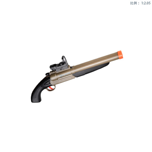 
Yunya children's toy gun double tube s686 trolley shell shotgun soft shotgun toy toy boy's birthday gift [S686 sand ash 54cm] 30 soft shot + 8 shell case + holographic mirror Children's holiday gift