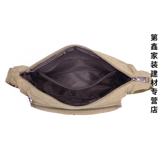 Dixin casual canvas bag construction site tool bag shoulder crossbody bag large repair portable tool bag men large black
