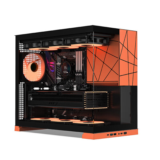 AMD Ryzen 7 7800X3D host RTX5070/5060TI/RX9070XT graphics card tile live broadcast game e-sports design DIY assembly complete machine desktop computer sea view room 2 7800X3D/32G/water cooling/no graphics card barebones
