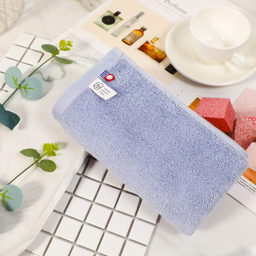 Imabari (IMABARI) JD Logistics Japan direct mail Imabari (IMABARI) towel square towel small towel pure cotton soft yellow gray blue towel 3 combination pack 1