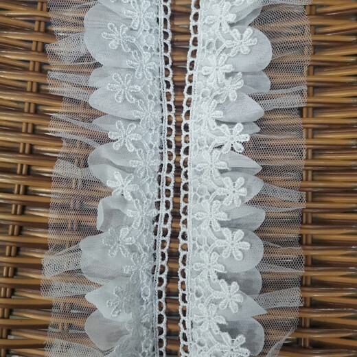 Clásico de encaje de mariposa soluble en agua Garlón plisado Collar de cuello de cuello de cuello de cuello con zapatos y sombreros Accesorios de vestidos de novia 9225 Mesa de mariposa pequeñas más cuentas de 0 cm de aproximadamente 13 metros