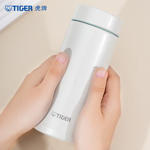虎牌（TIGER）保温保冷杯轻量便携学生七夕礼物水杯子MMZ-A35C-WW 雪花白350ml