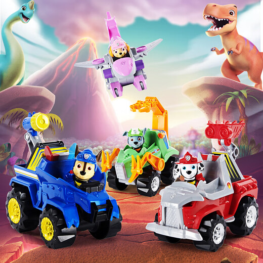 汪汪队立大功（PAW PATROL）汪汪队立大功救援车恐龙救援队变形救难队越野车玩具汪汪队乐乐 汪汪队恐龙巡逻车16794
